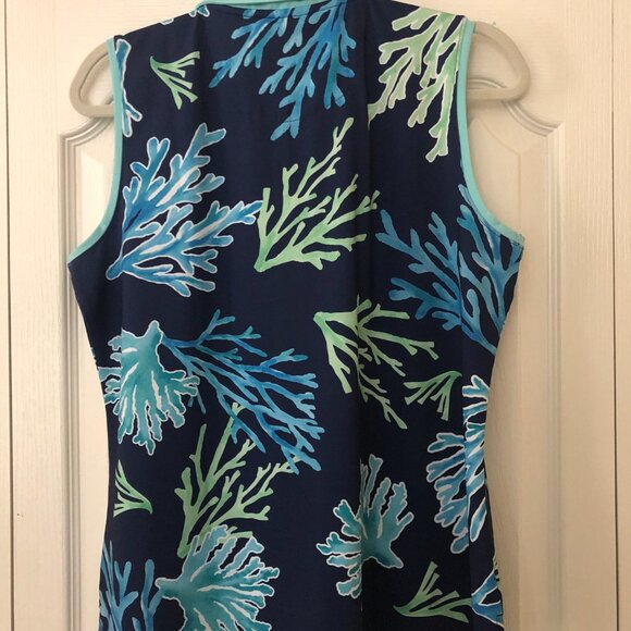 Ana Clare Woman's Sleeveless UPF50 Coral Top NWT - Picture 2 of 2